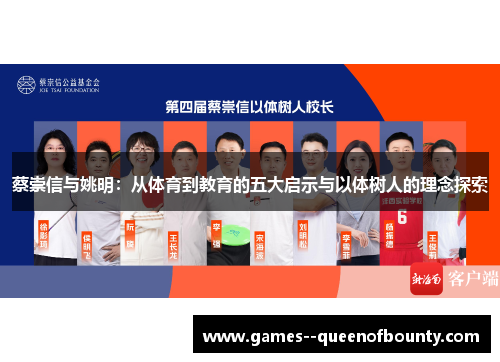 蔡崇信与姚明：从体育到教育的五大启示与以体树人的理念探索